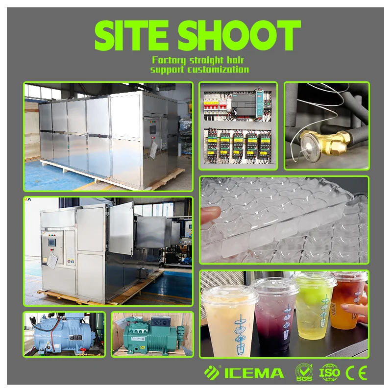 Factory 5T Automatic Cube Ice Making Machine/ Industrial Ice Maker For Selling Ice Cool Drinks