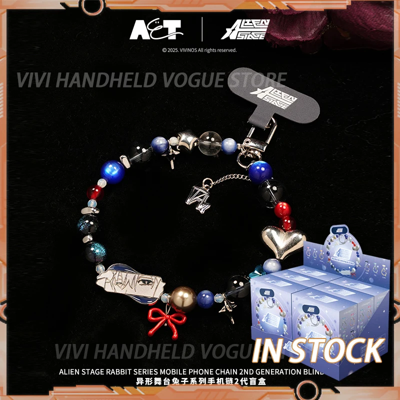 

Оригинальная серия Alien Stage Rabbit, мобильная цепочка, кулон, слепая коробка, милый модный подарок для девочек, кукла, кулон из сплава