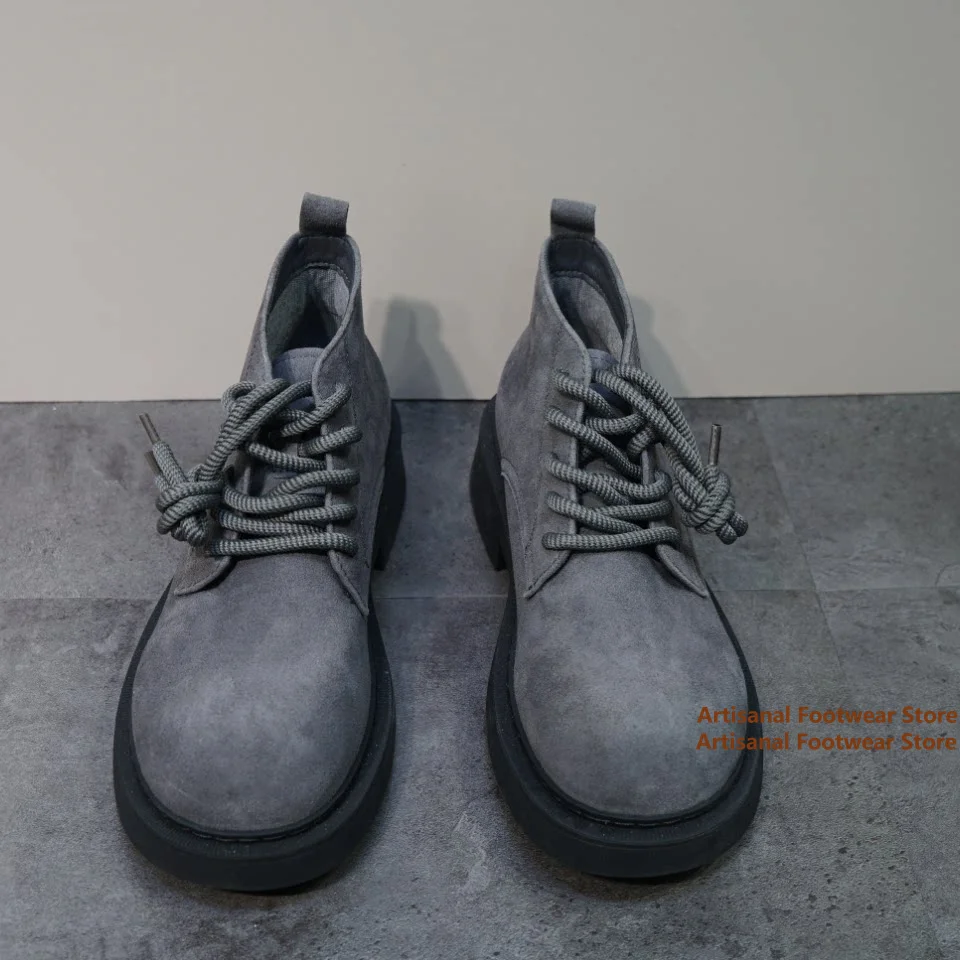 Gray Suede Platform Ankle Boot - đánh giá và giá Block Heel Ankle Boots