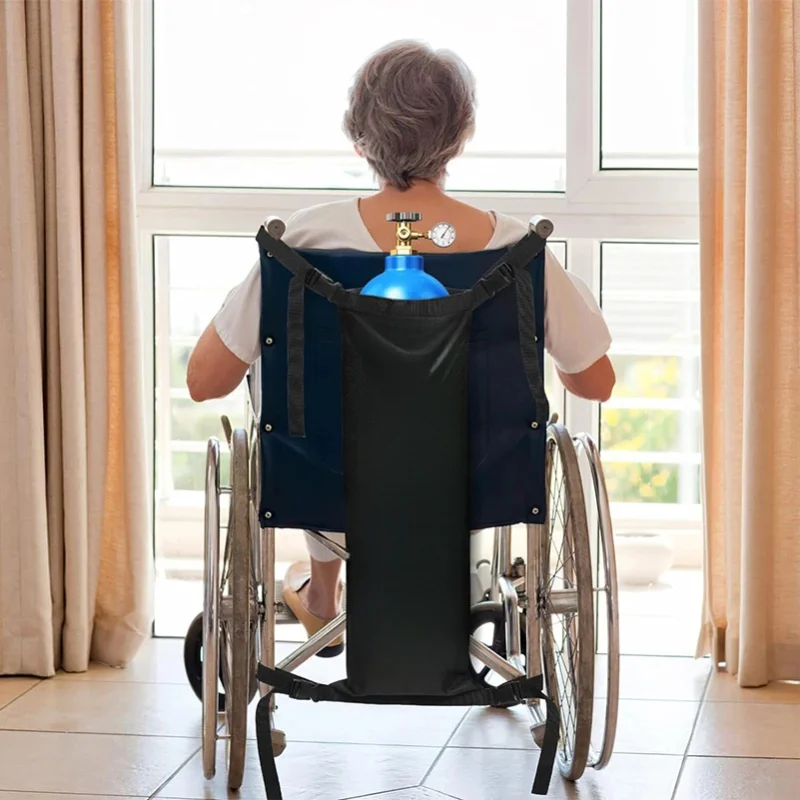 

Держатель кислородного бака для инвалидной коляски, портативный медицинский рюкзак-цилиндр для путешествий, аксессуары для переноски, сумка для ходунков, роликов