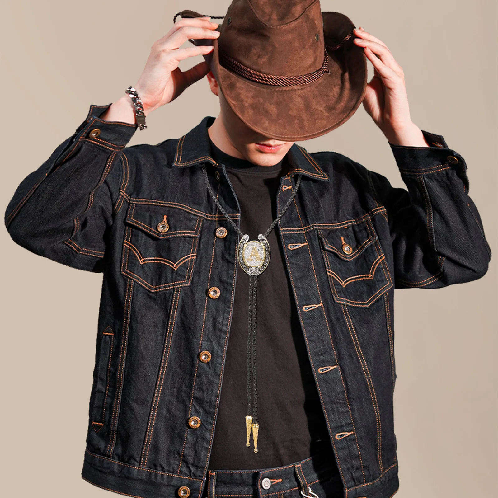 ربطة عنق كلاسيكية على الطراز الغربي قابلة للتعديل للرجال والنساء إكسسوارات راعية البقر ربطات عنق بولو كلاسيكية