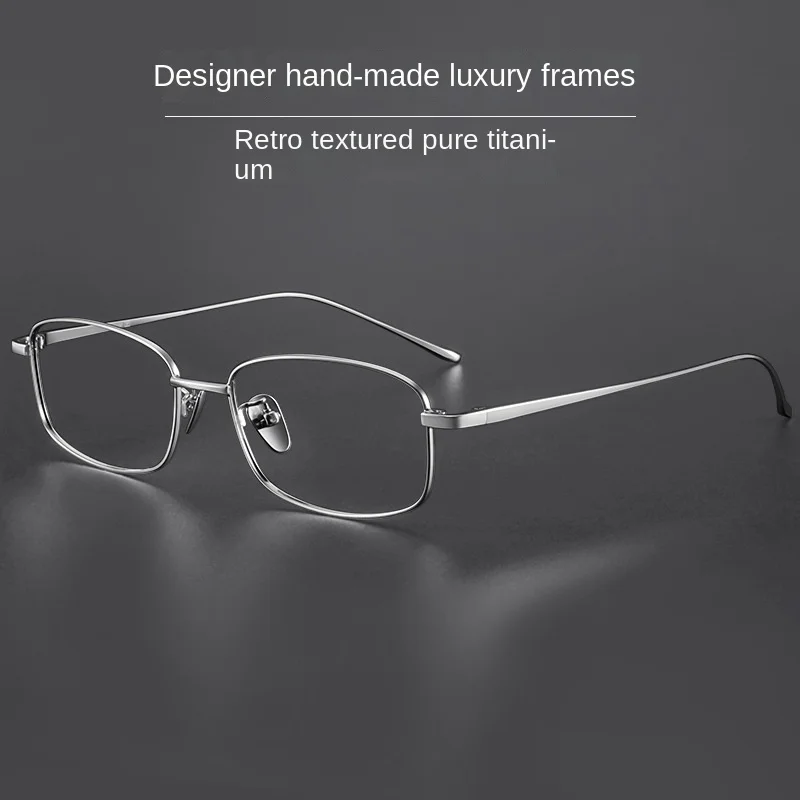 New Ultra-light Myopia Frame Female Titanium Korean Version of Gold Wire Small Box with Degree Eyes Male Frame Business Trip.