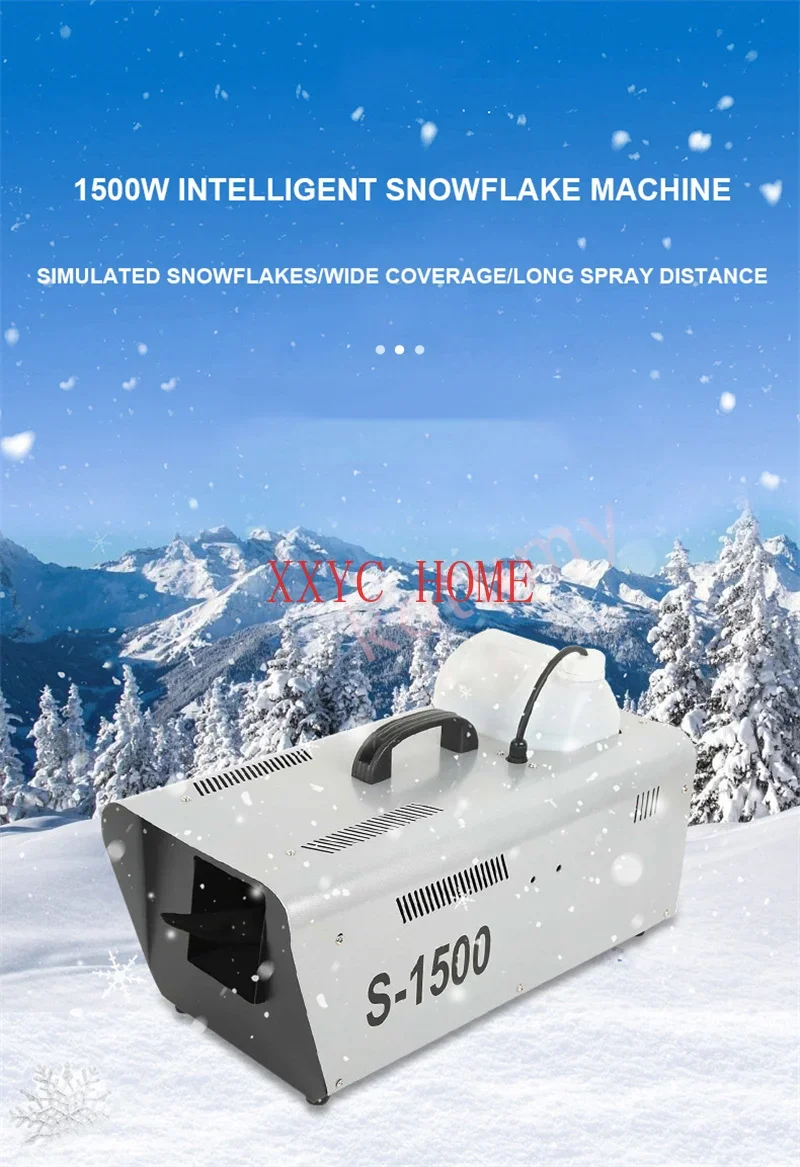 1500w/600w Kunstschnee maschine Fernbedienung kommerziellen Schneeflocke hersteller Hochzeit Bühne Weihnachts feier