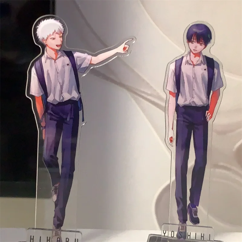 De Zomer Hikaru Died Hikaru Indo Tsujinaka Yoshiki Cosplay Stand Model Plaat Acryl Ornament Desktop Figuur Accessoires Props