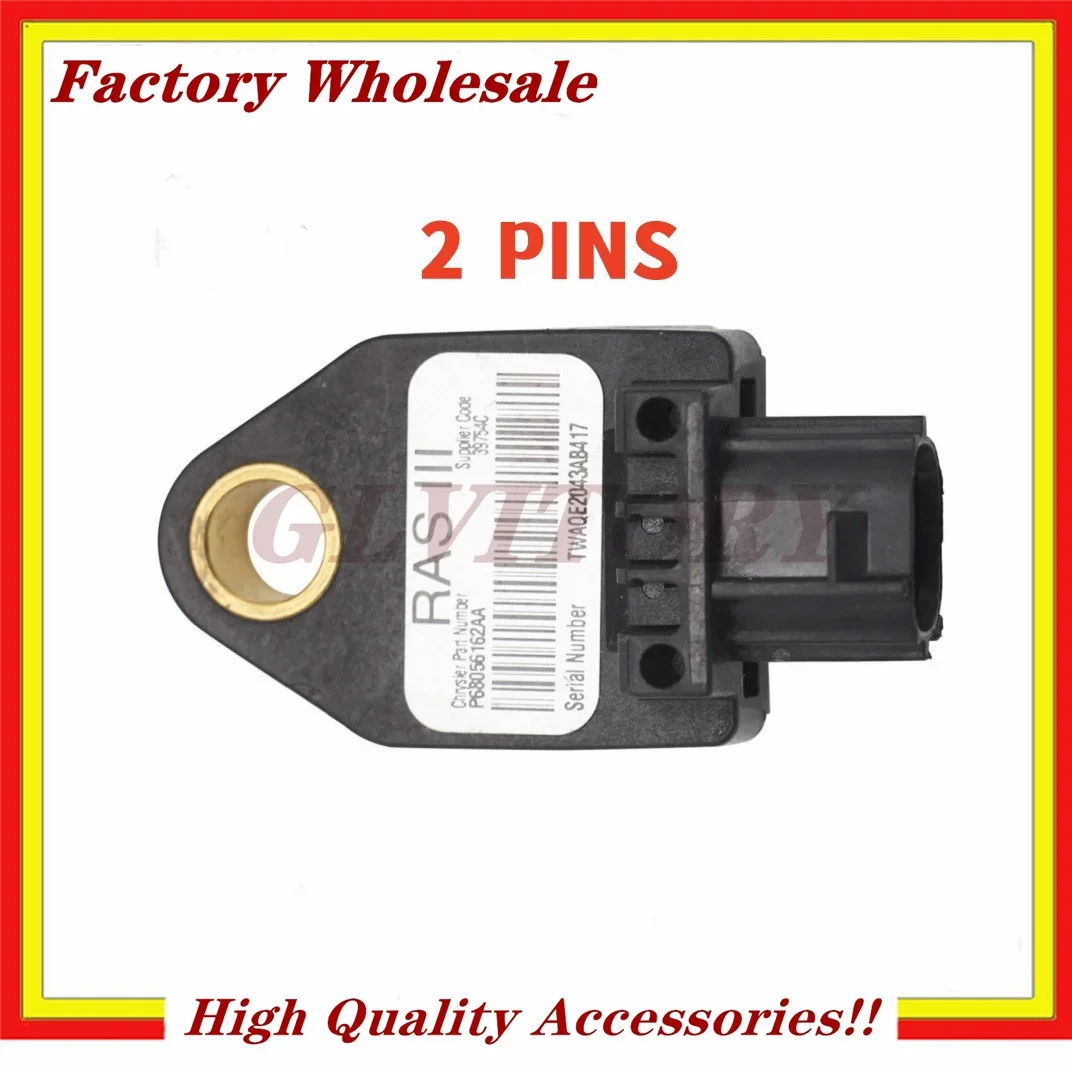

Новые 1X 2-контактные 68056162 Ударный датчик AA RAS III для Dodge Journey Caliber Jeep Compass Chrysler