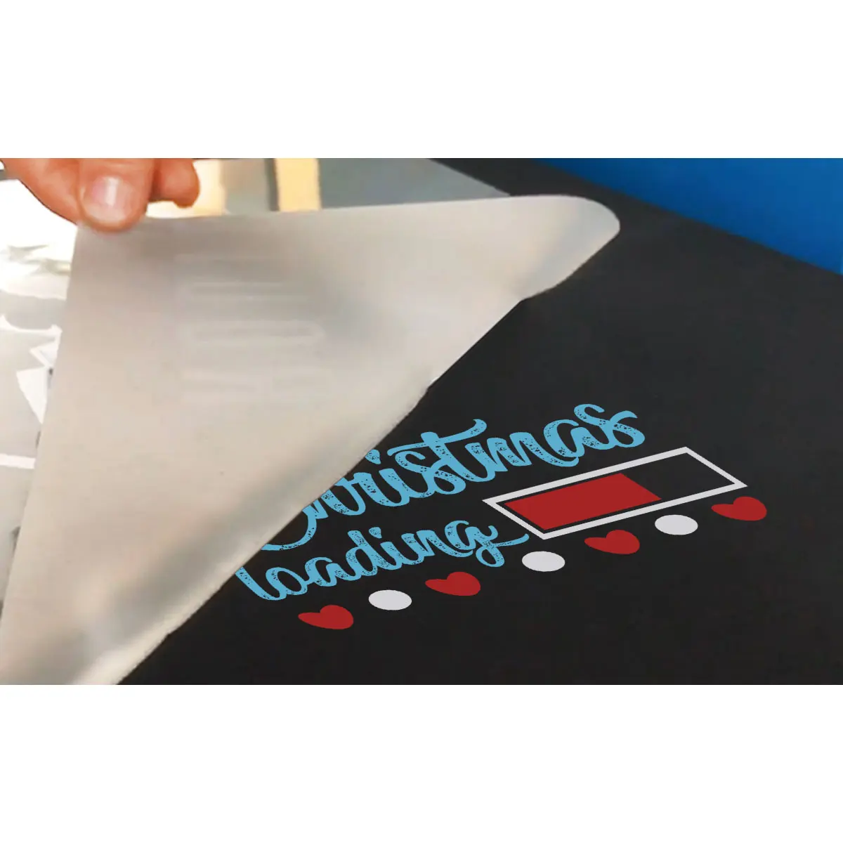 CALCA-rollo Premium de película de transferencia DTF de 17in x 328ft, papel híbrido de doble/un solo lado para impresión de película de