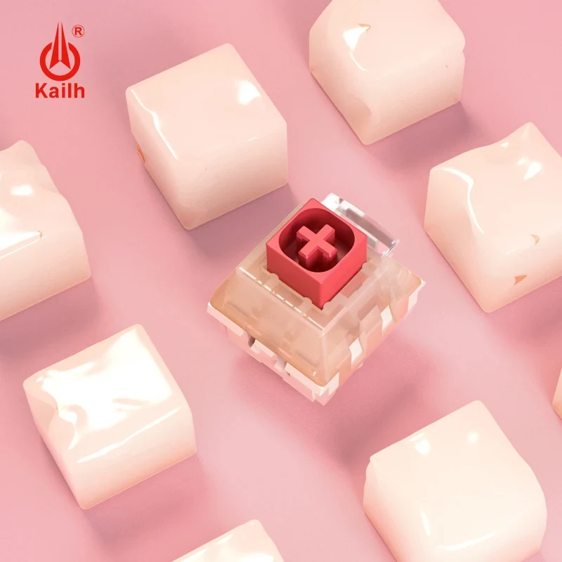 Kailh Pudding Keyboard Switch Light Guide Box Mechanical Keyboard Switches 5Pins Linear Smooth