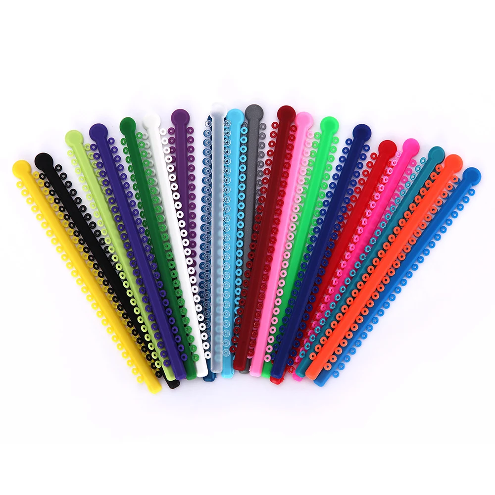 1000 teile/paket AZDENT Dental Kieferorthopädische Elastische Ligatur Krawatten Bands Ligation Ring 23 Farben Zahnmedizin Liefert – Detail 6