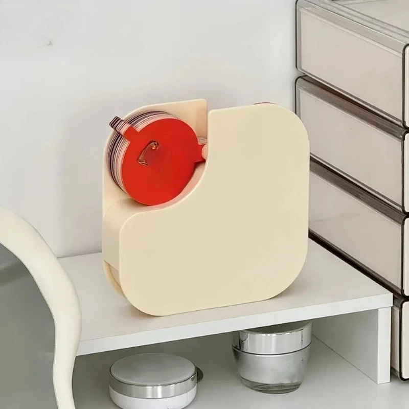 

Minimalist Plastic Desk Calendar Mini Flip Cheese Calendar Perpetual Calendar Home and Office Use