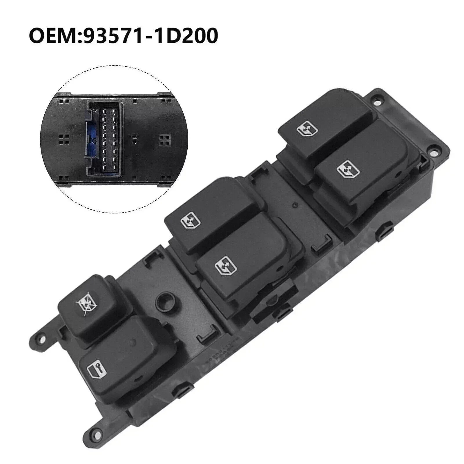 

Driver Left Side Master Main Power Window Switch 93571-1D200 935711D200 For KIA Rondo Carens 2007-2012