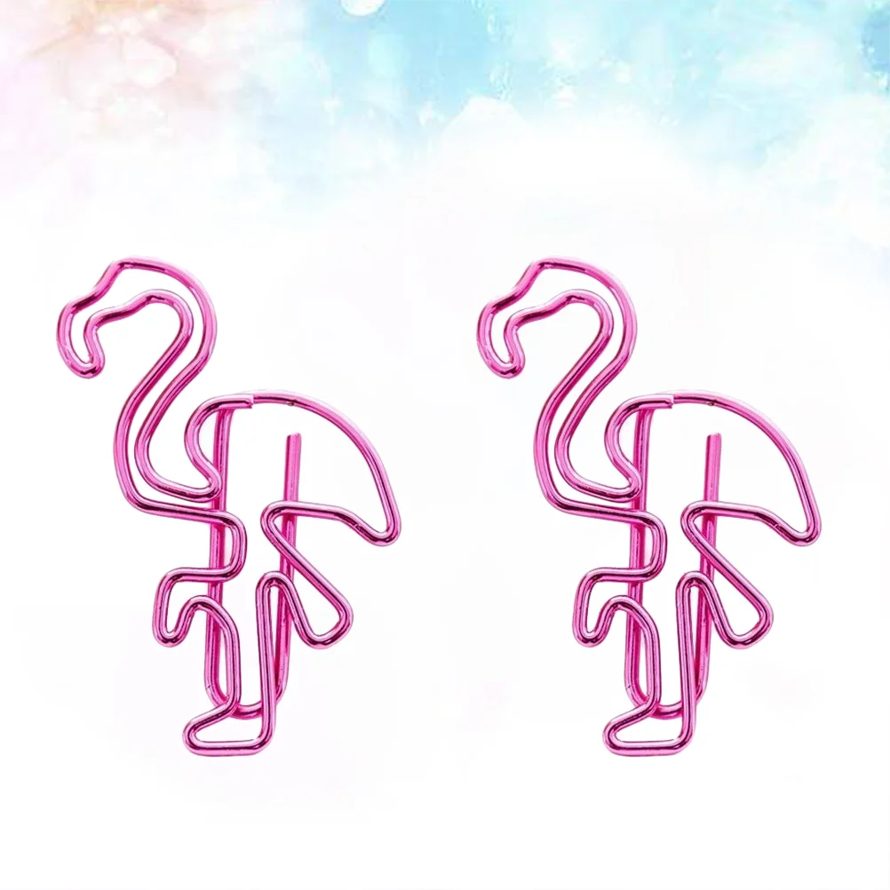 10 Pcs Scratch-free Paper Clips Practical Metal Office Overmolding Animal Creative School Colorful