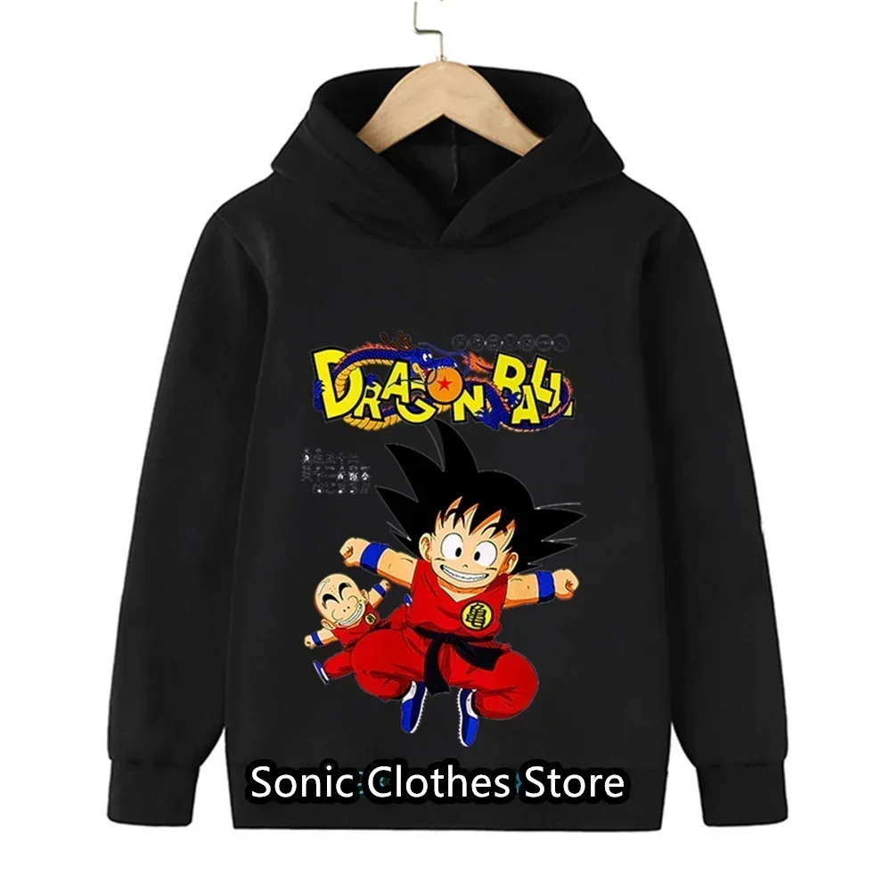 New Anime Dragon Ball Hoodie Kids Super Digital Printing Hoodie Hooded Sweater Baby Boy Clothes Children's Clothing