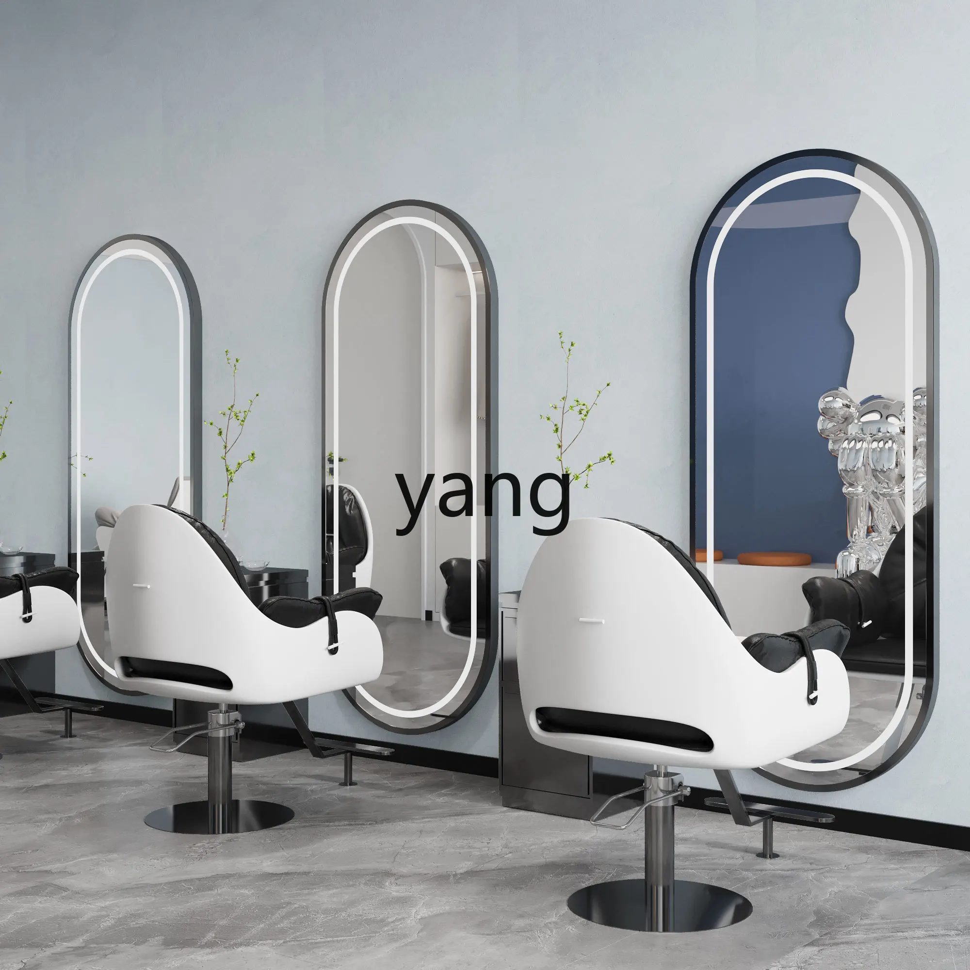 CX Hair Saloon Dedicated Mirror Single-Sided Hair Salon Wall-Mounted Hair Cutting Cosmetic Mirror