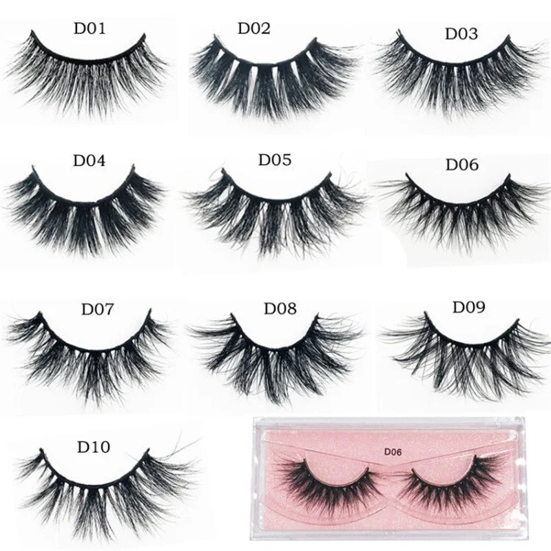 10 Pairs/Bags Ultra-light Strong and durable natural density cotton tape 100% real handmade Fake Eyelashes