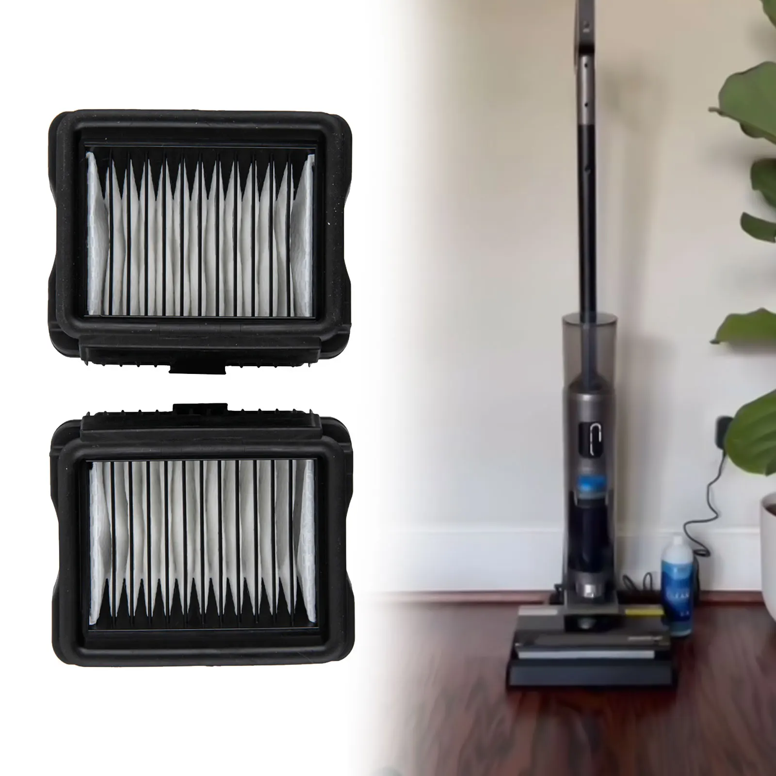 High-density Microfiber Brush Roll Filter For Eureka RapidWash 630/NEW630/NEW630PL Cordless Wet Dry Vacuum Cleaner Parts