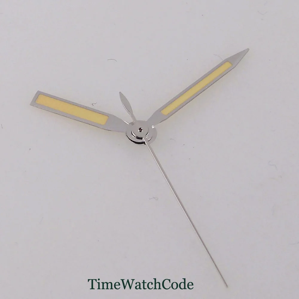 Silver Watch Hands Accessories Luminous for NH35A NH36A NH38A Movement Spare Parts