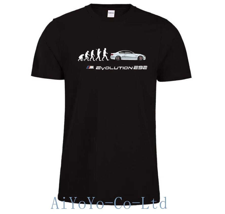 Sports Car Lovers Men Short Sleeve Active E92 M3 M5 E46 E30 E21 Print T Shirt Hip Hop Short Sleeve T Shirts For Men