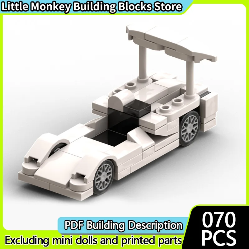 

Speed Racing Car Model MOC Building Bricks 2E Sports Prototype Racing Modular Technology Children Holiday Gifts Assemble Toys