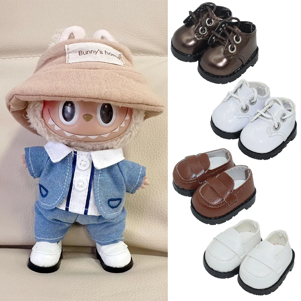 【Only shoes】For 17cm LABUBU Leather Shoes Toys Casual Sports Shoes Dolls Accessories Labubu Clothes Outfit