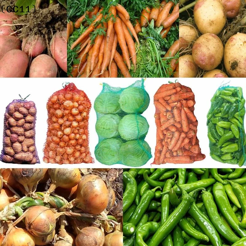 10Pcs Extra Large Reusable Mesh Produce Storage Bags Suitable For Onions Potatoes Vegetables And Firewood〔CC11〕