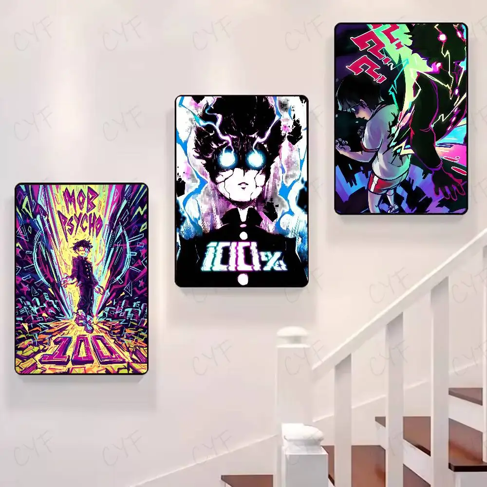 ملصق أنيمي M-Mob Psycho 100 جدار لاصق مقاوم للماء لغرفة المعيشة المنزلية وغرفة النوم والديكور الجمالي