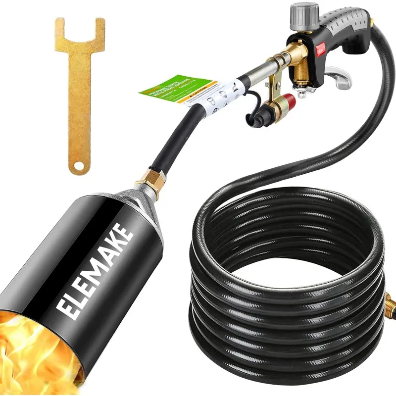 Propane Torch Weed Burner - Weed Torch with 10ft Hose(CSA Certified), Upgrade Blow Torch with Trigger Electronic Ignition