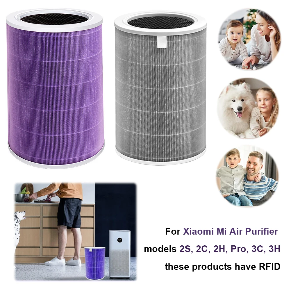 

Replacement Filter with Activated Carbon Air Purifier Filter for Xiaomi Air Purifier Mi 2S 2C 2H Pro 3C 3H
