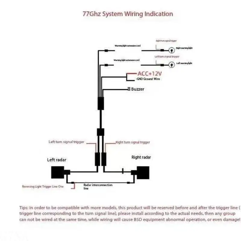 G7NA Spurwechselassistent Millimeterwellenradar Auto BSD System zur Erkennung toter – Detail 8