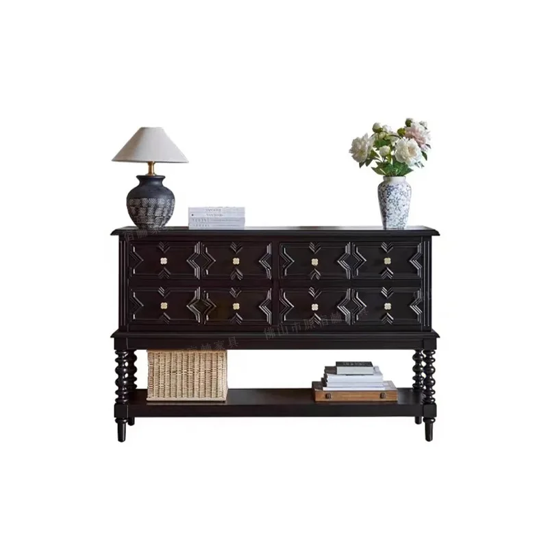 Cx household solid wood entry foyer, living room against the wall, storage cabinet, drawer