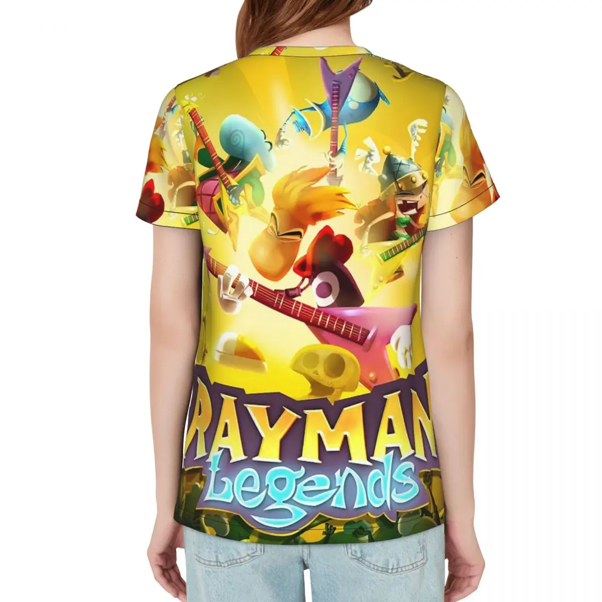 Cartoon Games Rayman Legends T-Shirt Women Short Sleeve T Shirts O-Neck Clothing Cotton Summer Tees Streetwear