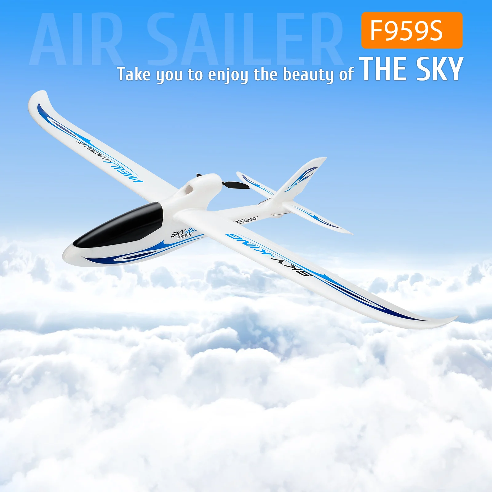 F959S RC Plane 2.4G 3CH 6-Axis Gyro Remote Control Plane Aircraft Fixed Wingspan RTF RC Airplane Outdoor Toys For Boys  Gifts