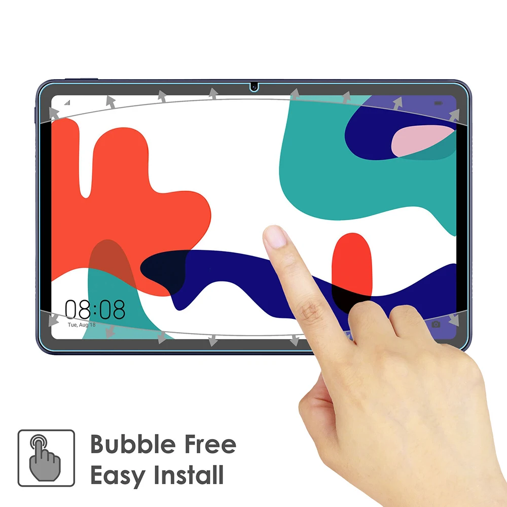 Pellicola protettiva per Tablet in vetro temperato da 2 pollici da 10.4 pollici per Huawei MatePad pellicola protettiva trasparente HD a prova di bolle 10.4