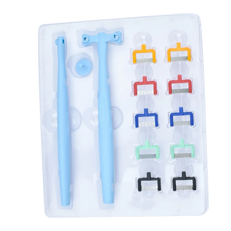 Dental Orthodontics Adjacent Surface Polishing and Descaling Dental Cleansing Set Manual Tool Repair and Polishing Sands