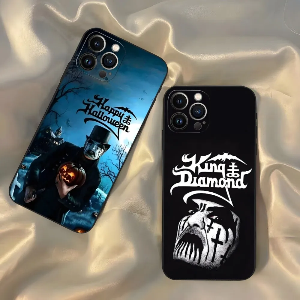 King Diamond Cd Cvr Fatal Portrait Mercyful Fate Phone Case for Iphone 15 14 13 12 11 Pro Max Xr X Xs Mini 8 Plus SE 2022 Black