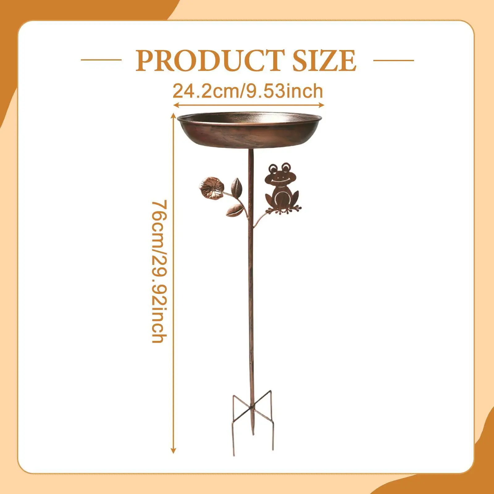 هدية حمام الطيور هووسورمينغ، حمام طيور أنيق لفناء الشرفة