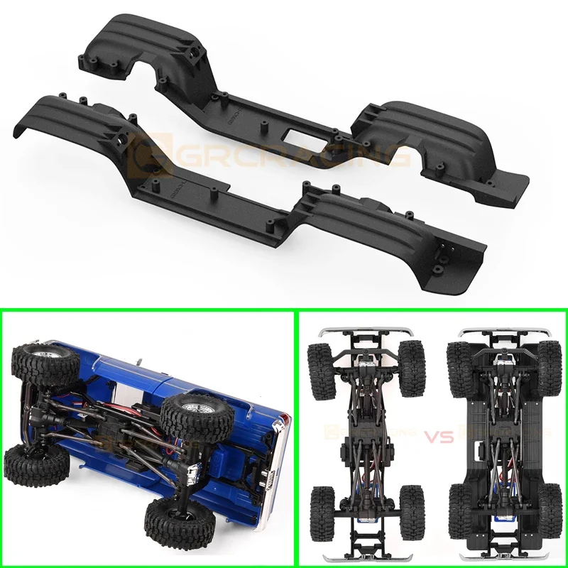 3D Printing Simulation Frame Modification Chassis Closed Fender for 1/18 RC Crawler Traxxas TRX-4M Car Chevrolet K10 Upgrade