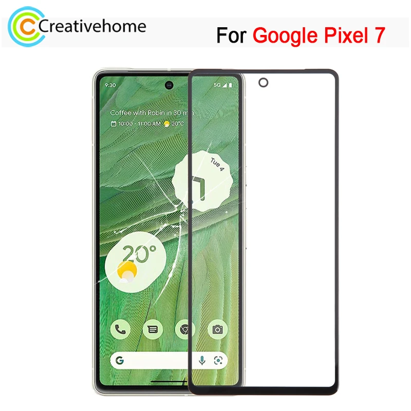 

For Google Pixel 7 Front Screen Outer Glass Lens Panel Replacement Part with OCA Optically Clear Adhesive