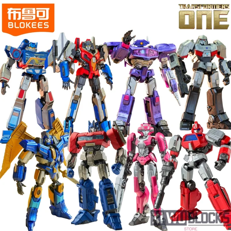 

BLOKEES Transformers Building Blocks Beyond Edition Soundwave Optimus Prime Megatron Splicing Movable Model Ornaments Toy Gift