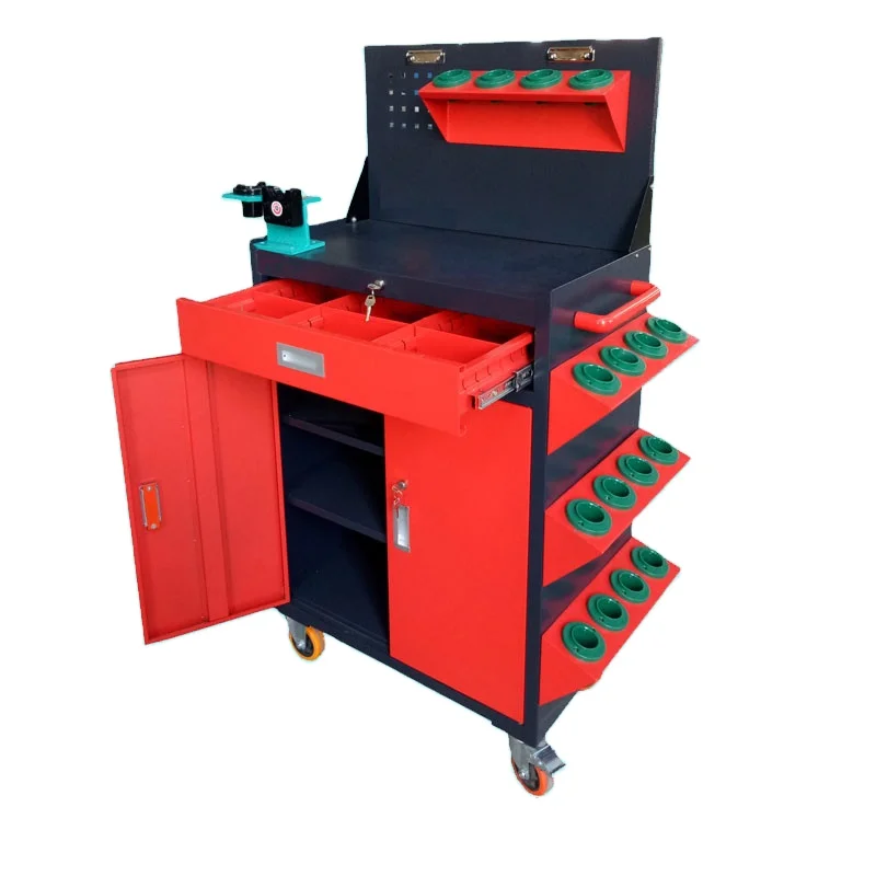 

CNC Tool Trolley with BT30 BT40 BT50 Cutting Tools Plastic Storage Cabinet for Machine and Machinery Industries New Condition