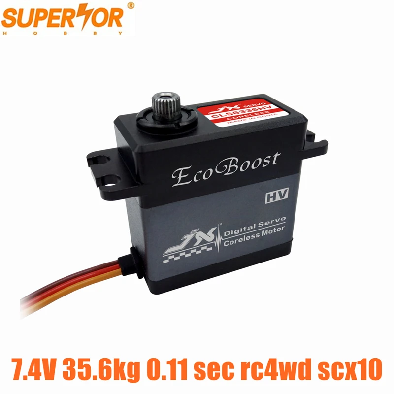 

CLS6336HV JX Ecoboost 36kg 7.4V Alum. Shell Metal gear Coreless Digital Servo for rc4wd scx10 1/8 RC car crawler buggy