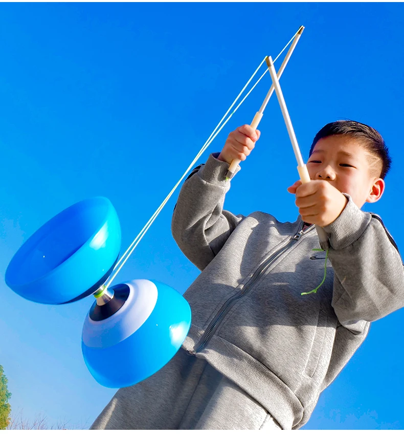 Diabolo Chinese Yoyo Triple Bearing Diabolo Professional Juggling Diabolos for Kids Adults Party Favors Fitness Agility