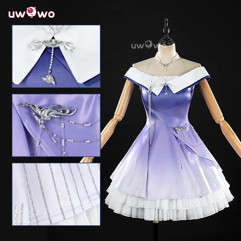 

UWOWO Collab Series:Game Love and Deepspace MC's Galactic Swirl Moonveil Dream Couple Cosplay Costume XS-2XL Halloween Costume