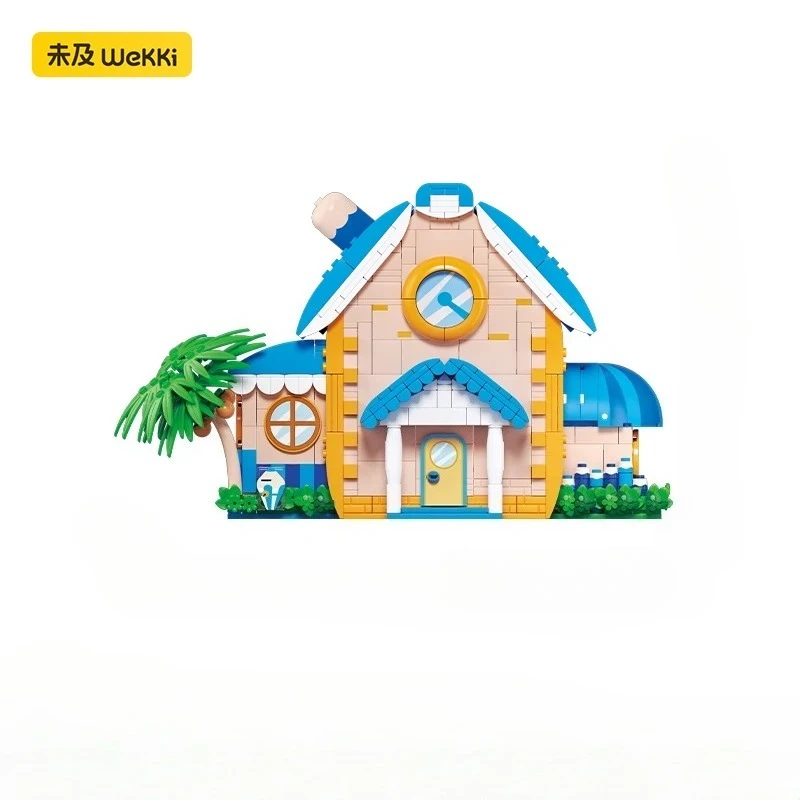 Unfortunate Sheep and Grey Wolf Jointly Brand Yangcun Villa Building Blocks, Assembling Toys, Ornament Gifts