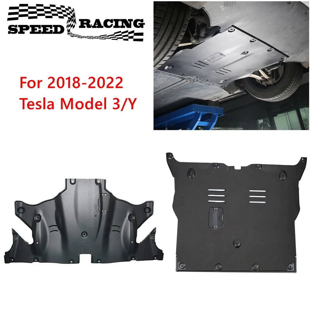 Aluminum Skid Motor protective cover Front or Rear For 2018-2022 Tesla Model 3 and Model Y Under Engine Cover Duty Protection