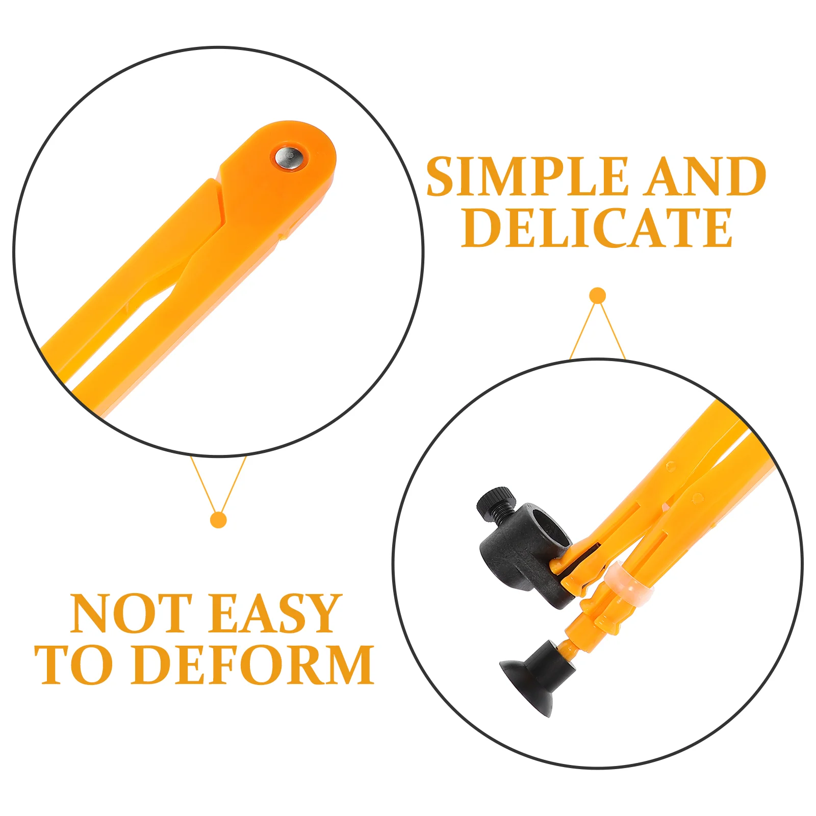 Dresser Knobs Teaching Compass Novelty Keychain Tableware Plastic Drawing Tool for Math