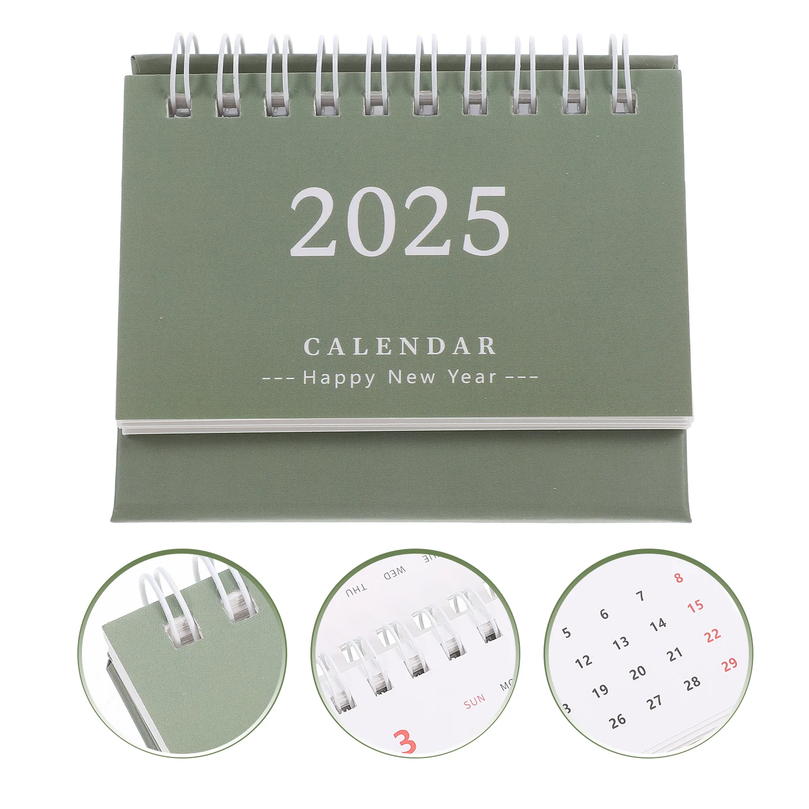 Mini Desk 2025 Small Desktop For Office Home Daily Use Flip Standing Note Monthly Calendar Household Decorative Calendar