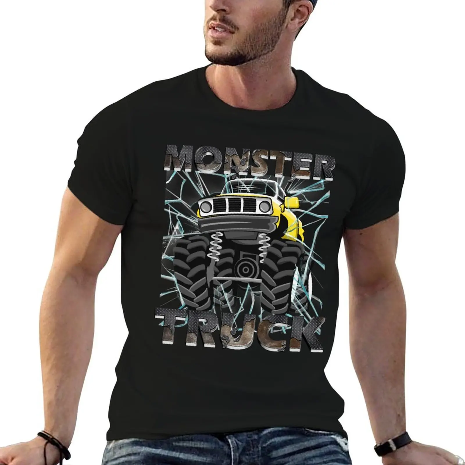 

Monster Trucks T-Shirt man tshirt g man t shirts for men t shirts for man graphic funny T-shirt