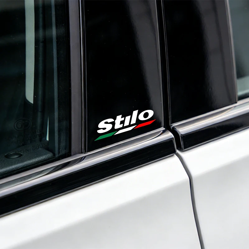 4-Pack Car Rearview Mirror Stickers, Window Decoration Stickers, Body Pull-Up Stickers for Fiat Doblo Qubo Stilo Exterior Parts