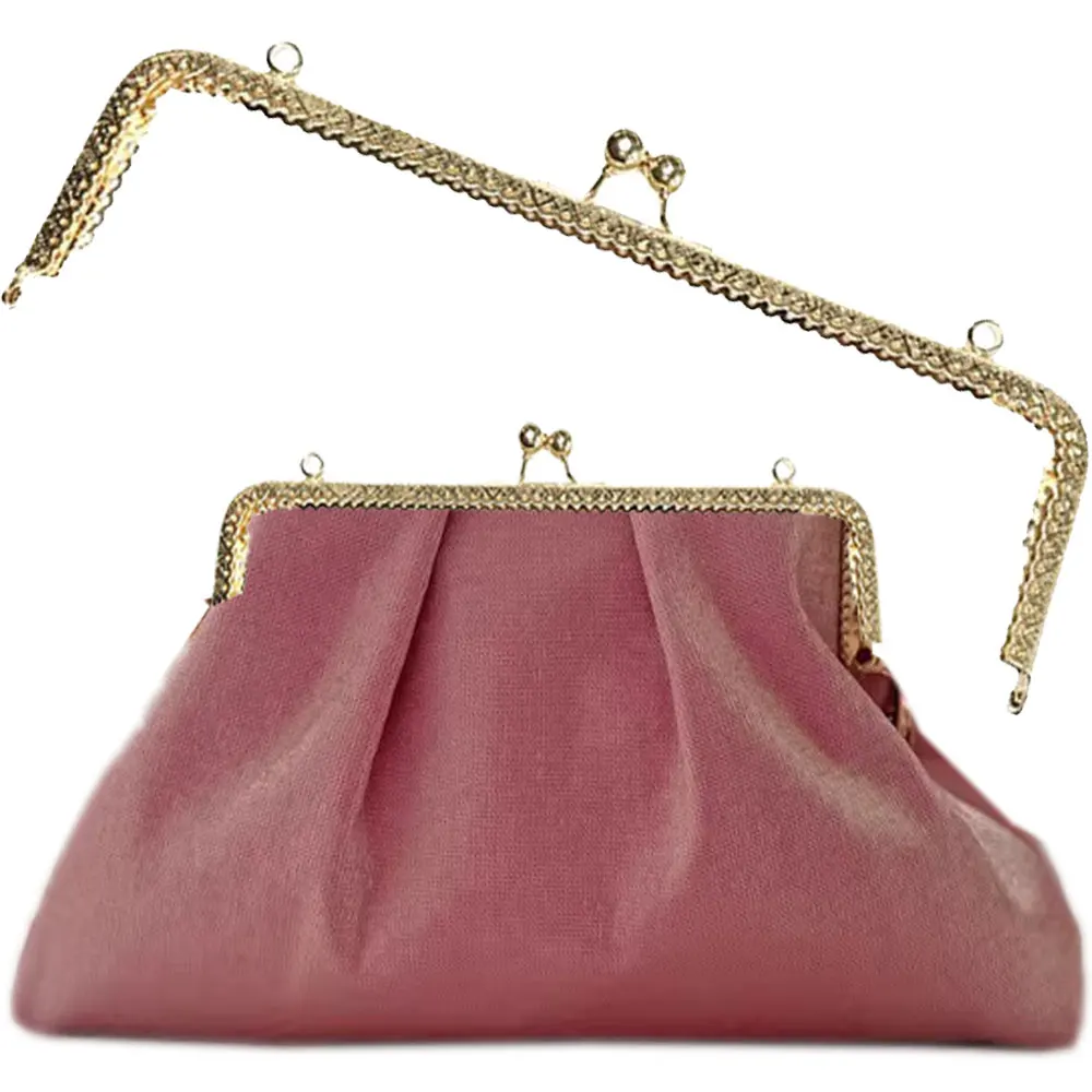 

5 шт. 25,5 см большие тисненые металлические ручки-застежки для сумок, кошельков, клатчей, швейные кронштейны, аксессуары для сумок DIY