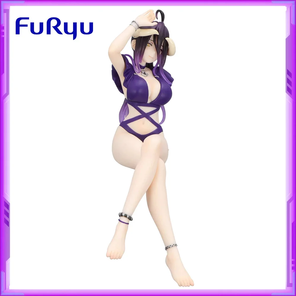 

Original FuRyu Overlord Albedo Purple Swimsuit PVC Anime Figures Action Figure Model Toys Gift
